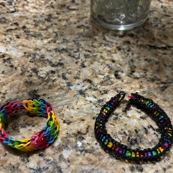 Other - Kids Rainbow Silicone Loom Bracelet Set - Multicolor
